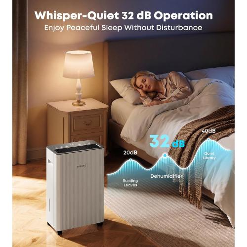 2500 Sq.Ft Dehumidifier for Basement, Max 32 Pints/Day