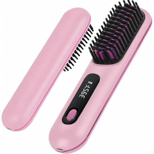 cocoony-Hairbrush Cordless Ionic Hair Straightener Brush