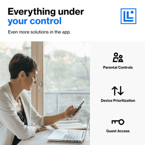 Linksys AX2200 Dual-Band Wi-Fi 6 Mesh Router, Up to 2.2 Gbps Speeds & 1,500 sq. ft. Coverage For Next-Level Connectivity