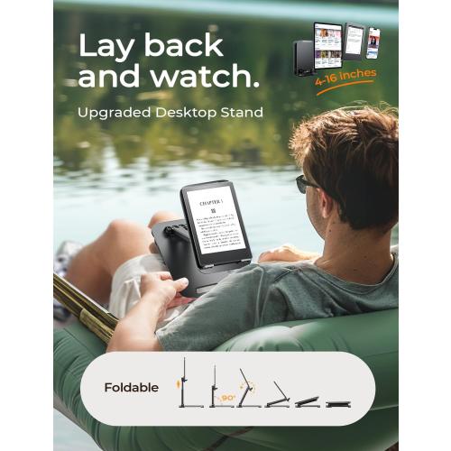 LISEN for iPad Stand Tablet Holder for Desk, Cool Home Office Desk Accessories for Men Women Kids Tablet Gifts, Office Home Essentials Gadgets Portable Monitor Stand for iPad a16 Accessories Switch