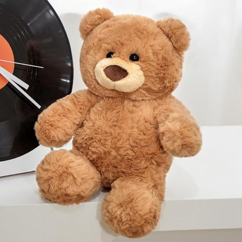 10inch Teddy Bear Stuffed Animal, Soft Teddy Bear Plushie Toys, Birthday Christmas Valentine's Day Gifts for Kid Boys Girls (Brown)
