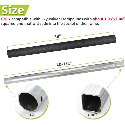 Trampoline Poles Replacement for Skywalker Or Jumpzylla,Galvanized Trampoline Enclosure Pole for Skywalker or Jumpzylla,Replace Parts#4201 4202 4135 OR for Jumpzylla 8ft 10ft&12ft 14ft