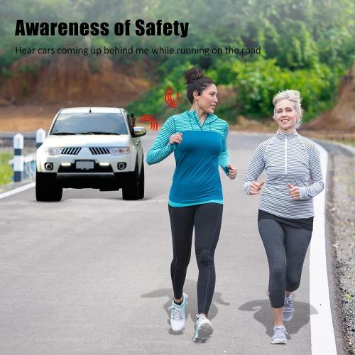 Bone Conduction Headphones Bluetooth, Wireless Open-Ear Headset with Microphones,Titanium Lightweight Sweat Resistant, Answer Phone Call Sports Earphones for Running Hiking Bicycling