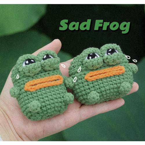 Yatchen Plush Case for AirPods Pro, Cute Fluffy 3D Cartoon Frog Furry Hairy   Soft TPU Cover Warm Carrying with Keychain Accessories Anti-Fall Protector for AirPods Pro Frog