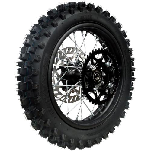 Rim tube tire 80/100-12 3.00-12 12-15MM Dirt Pit Bike Trail axle 12Complete rear wheel For small Wheel Rim Tire Fits 125-160cc TTR SSR Mini Motorcycle