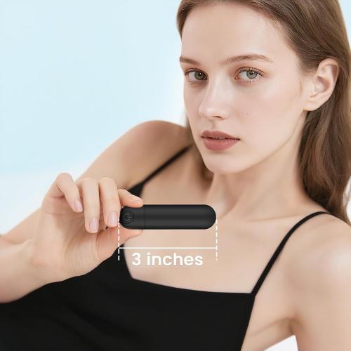 Kverg Handheld Electric Back Massager - Mini Waterproof&Rechargeable Handheld Deep Tissue Neck Black