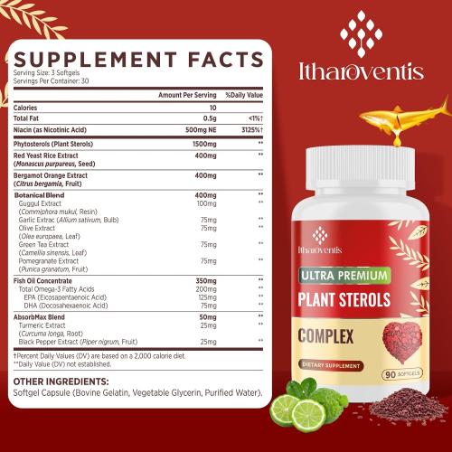 Itharoventis Plant Sterols Supplement with Red Yeast Rice