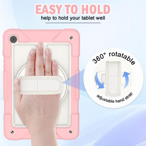 BMOUO for Samsung Galaxy Tab A9 /A9 Plus Case 11 2023, Pink