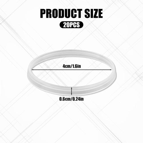 20pcs Silicone Gaskets for Keurig Reusable Coffee Machine Filter