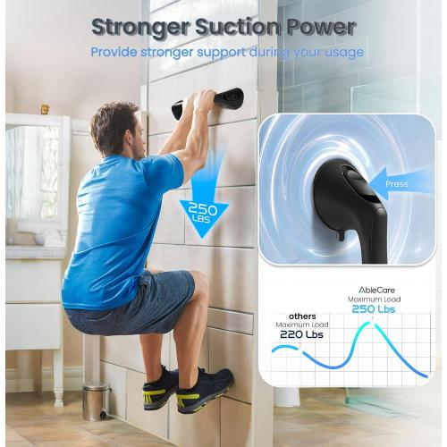 2 Pack Grab Bars for Shower, 16 Inch Shower Handles for Elderly