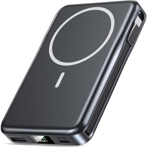 15W W5pro Magnetic Portable Charger,  Power Bank,