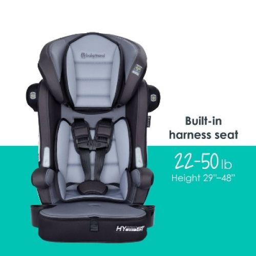 Baby Trend Hybrid SI 3-in-1 Combination Booster Seat with Side Impact Protection - Madrid Black