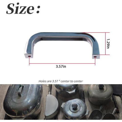 1Pc Replacement Handle,Holes are 3.57 Center to Center,Non Screw