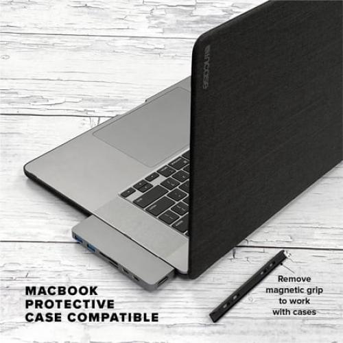 HyperDrive DUO HD28C-GRAY Docking Station - for Notebook/Tablet PC - 100 W - USB Type C - 6 x USB Ports - USB Type-C - HDMI - Wired