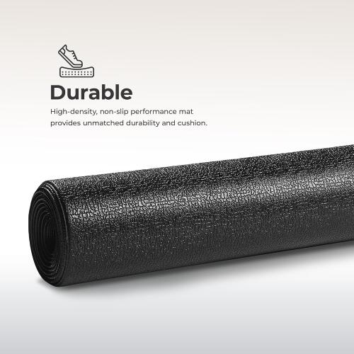 Sunny Health & Fitness Equipment Mat – Multiple Size Options – Non-Slip Floor Protection Pad for Treadmill, Bike, Elliptical, Yoga or Standing Desk and other Exercise Equipment