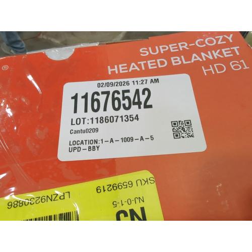 Beurer HD61 Super-Cozy Heated Blanket, Beige, 50 x 60 Inches