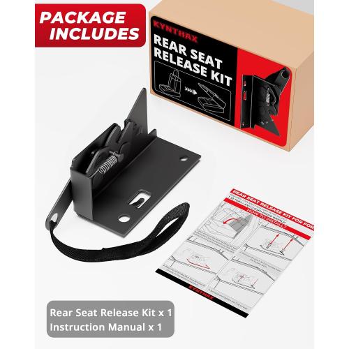 Rear Seat Release Kit for Ford F-150 F-250 F-350 2009–2025, Black