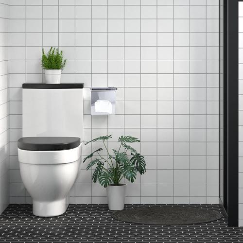 Sumnacon Square Tissue Box Cover Wall Mounted Tissue Box Holder,Silver