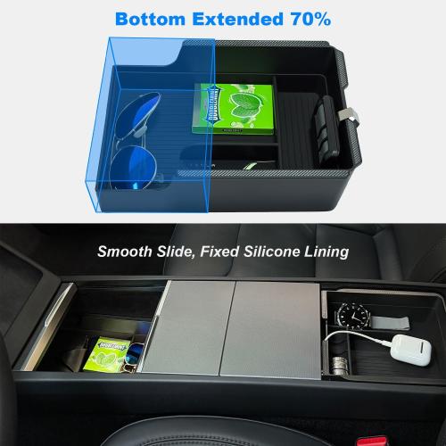 JVMA XL Center Console Organizer for Tesla Model Y Juniper YL & 3 Highland