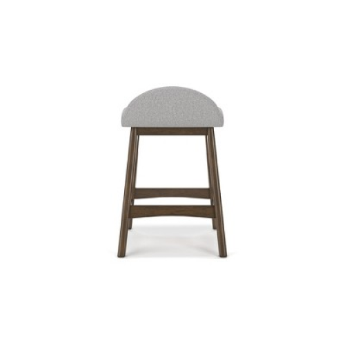 Set of 2 Color Grey Signature Design by Ashley Lyncott Counter Height Upholstered Barstool with Foam Cushion, Set of 2, Light Gray