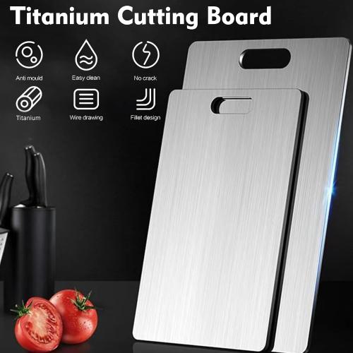 Titanium Cutting Board - 1 pack Titanium Cutting Boards for Kitchen,Double Sided Titanium Cutting Mat（S）