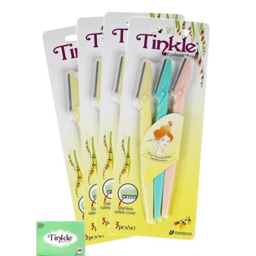 4 sets of Tinkle eyebrow razor set