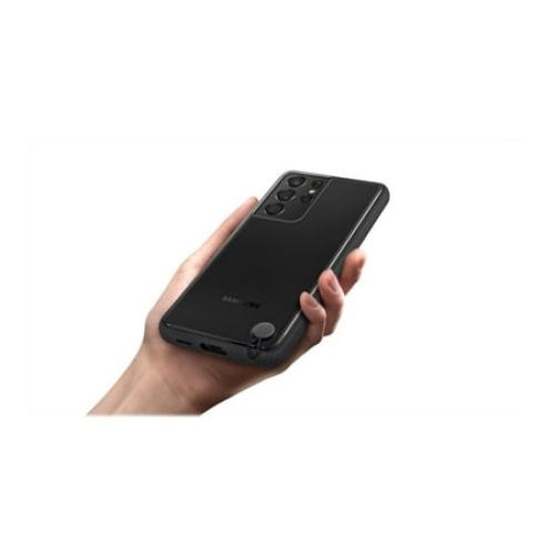 Samsung Clear Protective Cover EF-GG998 - Back cover for cell phone - black - for Galaxy S21 Ultra 5G