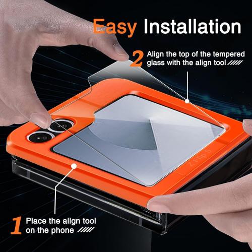 Ferilinso 3 Pack Screen Protector for Samsung Galaxy Z Flip 6 / Z Flip 7 FE