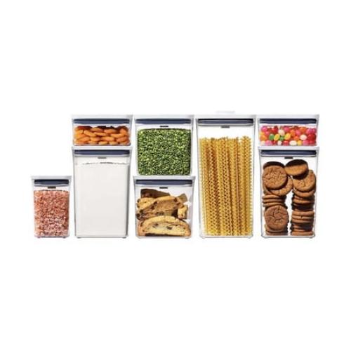 OXO SoftWorks POP Food Storage Containers, Set of 8.‼️light dirt‼️