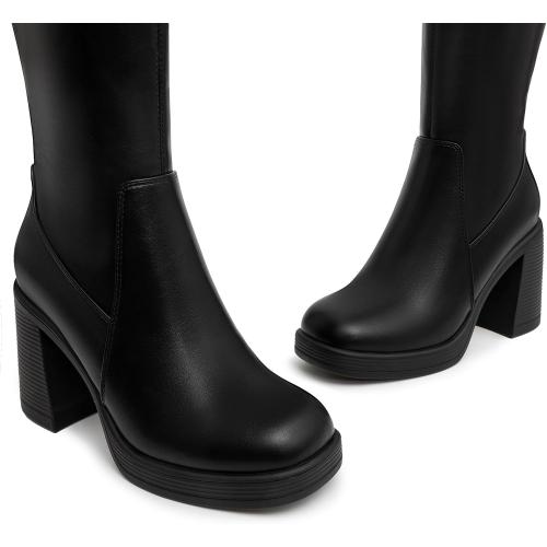 SIZE 11 ❗❗Athlefit Knee High Boots for Women Stretch Chunky Platform Tall Boots