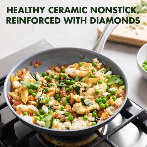 GreenPan Lima Hard Anodized 14 Frying Pan Skillet MISSING LID