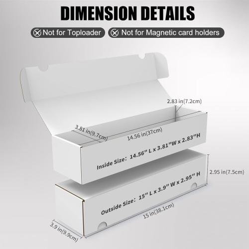 Amazon.com: XRACV Trading Card Storage Box, 10-Pack 1100 Count White Corrugated Cardboard Bulk Sports Storage Box for TCG/Magic/Mtg Basketball Cards, Collectible Trading Cards : Toys & Games