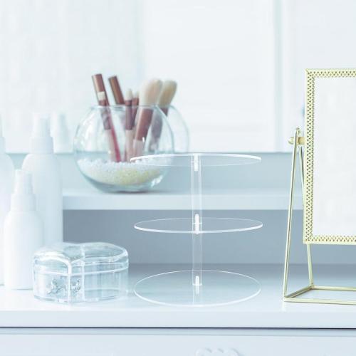 Crown Rack: 3-Tier Tiara Display Headband Rack - Clear Acrylic Crown Jewelry Stand Multi-Functional Display Shelf For Necklace Bracelet Wedding Party Retail Exhibitions