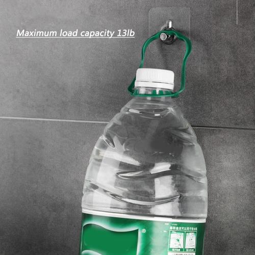 12 Pack Adhesive Wall Hooks, Wall Hangers Without Nails, No Damage Picture Hooks Waterproof and Rustproof to use Inside Kitchen, Bathroom, Home and Office（14mm）