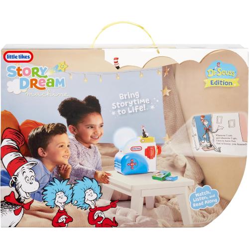 Little Tikes Story Dream Machine Dr. Seuss Starter Pack, Storytime, Books, Audio Play Character, Gift and Toy for Toddlers and Kids Girls Boys Ages 3  Years