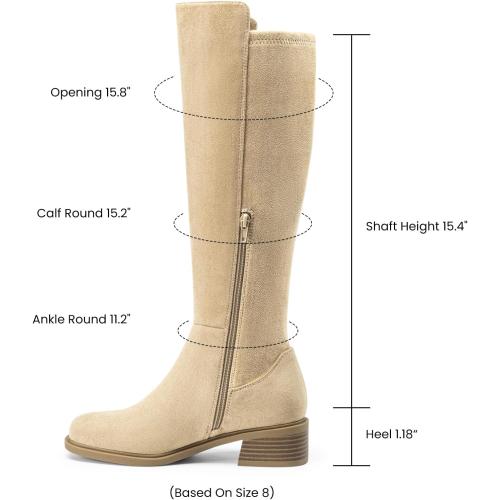 Athlefit Knee High Boots Women Stretch Tall Flat Boots with Side Zipper ‼️size 10‼️