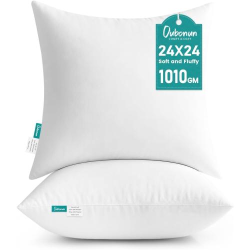 Oubonun 24 x 24 Throw Pillow Inserts