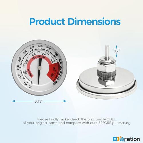 Grill Thermometer Gauge for Kitchen Aid720-0954 720-0745