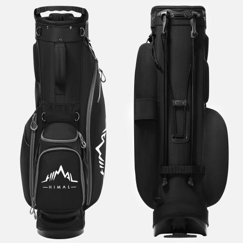 GoHimal Lightweight 14-Way Golf Stand Bag for Men & Women | Durable Club Bag, Dual Straps, Multiple Pockets, Rain Hood Included