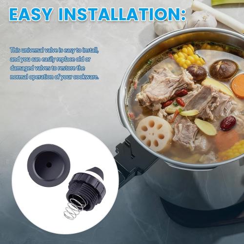 1Pc Pressure Cooker Jigger Valve,Black,High Temperature Resistance