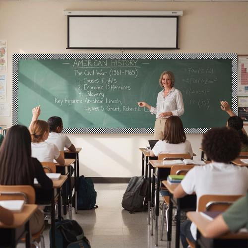 Frienda 65 Ft Checkered Bulletin Board Borders, Black White Classroom Trim