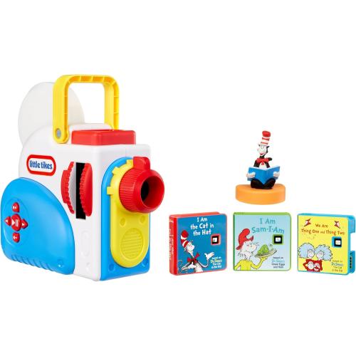 Little Tikes Story Dream Machine Dr. Seuss Starter Pack, Storytime, Books, Audio Play Character, Gift and Toy for Toddlers and Kids Girls Boys Ages 3  Years