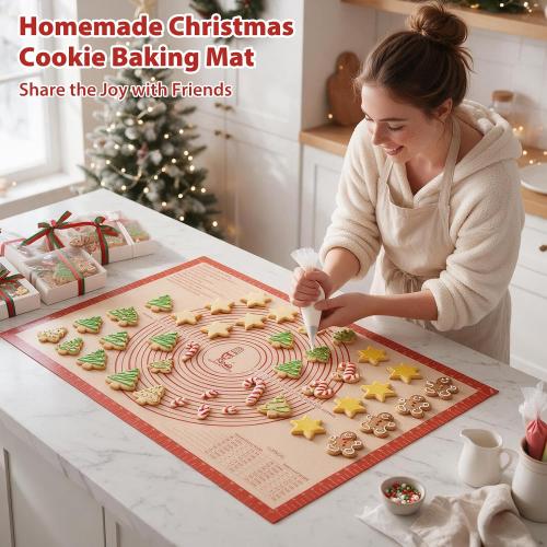 Non-slip Silicone Pastry Mat Extra Large Measurements 36''x 24'' Baking Mat
