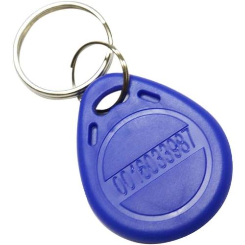 ETEKJOY 100 PCS 125KHz RFID Key Fob Proximity ID Card Token Tag Keypad Card for Door Entry Access Control System for Security Lock Wholesale, Read Only (Blue)
