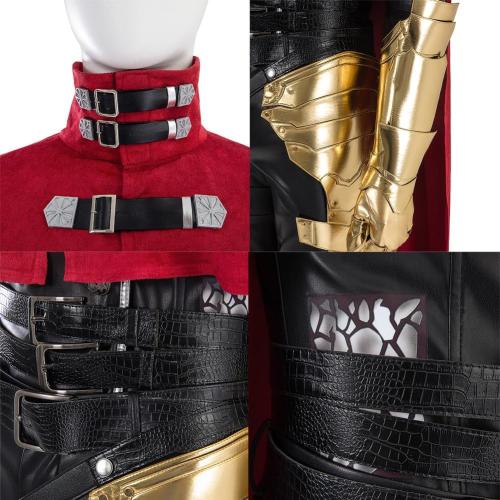 Vincent Valentine Cosplay Costume, Adult Men FF7 Game Uniform Outfits for Halloween Party
