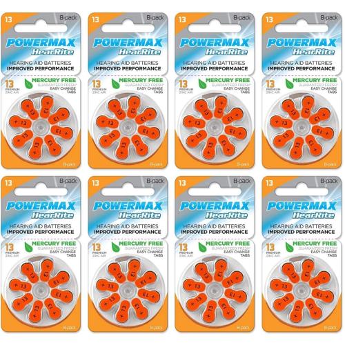 POWERMAX Zinc 312 Button Batteries (64-Pack)
