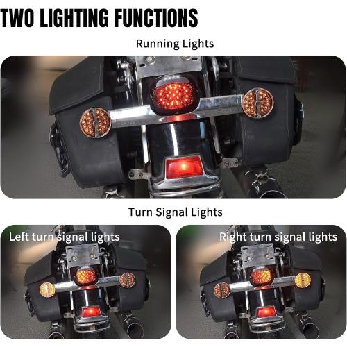 LED Rear Turn Signal Indicator Lights for Harley Touring 99-23