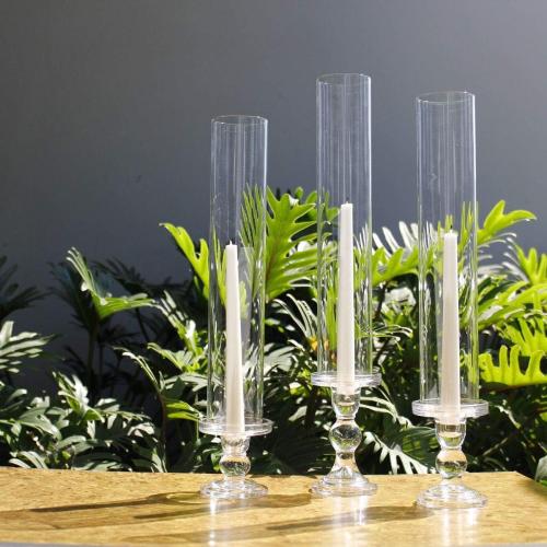 Glass Hurricane Tubes  Fits Candles
