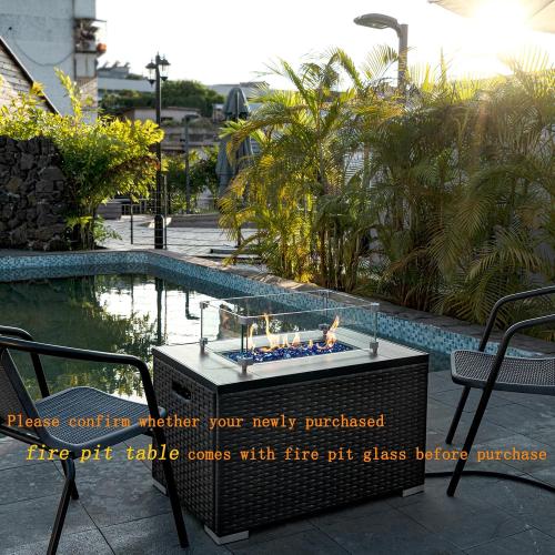 GASPRO 10 lbs Fire Glass for Propane Fire Pit, 1/2-Inch Reflective Fireplace Glass Rocks for Fire Pit Table, Cobalt Blue