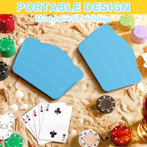 Tenyond Card Holders for Playing Cards - 2 Pack Playing Card Holder w/Foldable Stand for Stocking Stuffer, Travel Games, for Seniors, Little Hand or Arthritis Hand, UNO, Poker, Holidays Game Nights